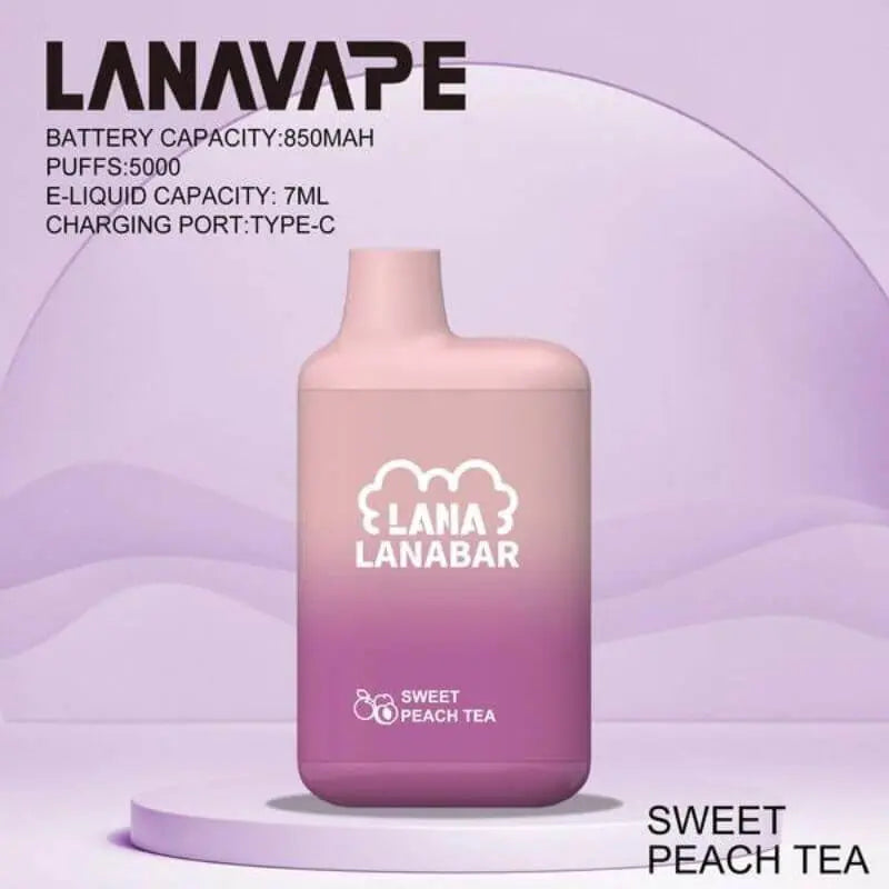 SGVape-LANABAR-5000-SWEET-PEACH-TEA-SG-Vape-Hub