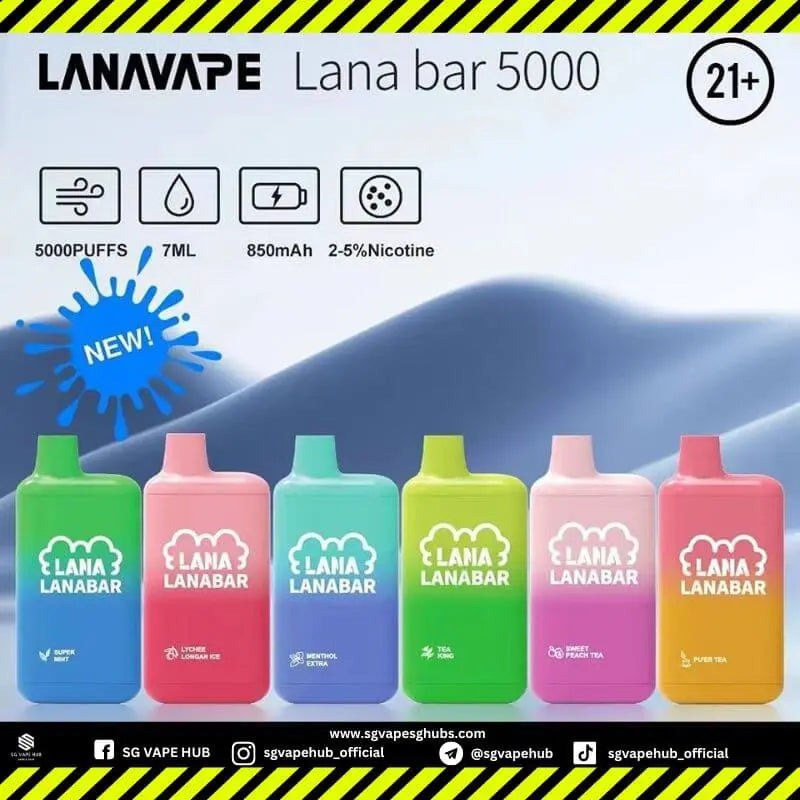 SGVape-LANABAR-LYCHEE-LONGAN,-LANABAR-SWEET-PEACH-TEA,-LANABAR-TEA-KING,-LANABAR-PU-ER-TEA,-LANABAR-SUPER-MINT-AND-LANABAR-MENTHOL-EXTRA-LANA