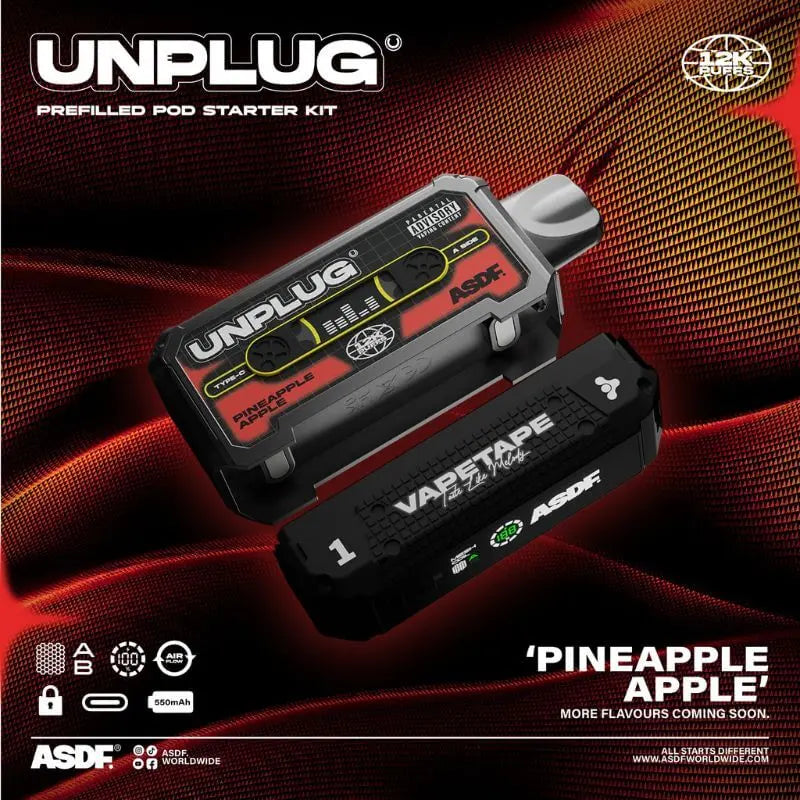 SGVape-VAPETAPE-UNPLUG-12K-PINEAPPLE-APPLE-SG-Vape-Hub