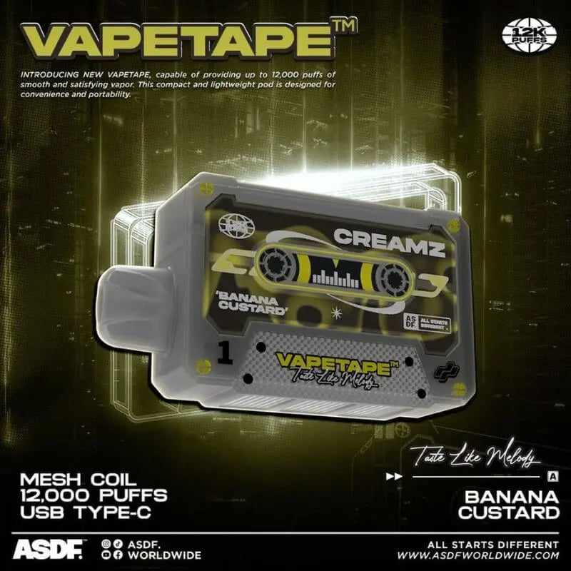 SGVape-VAPETAPE-12K-BANANA-CUSTARD-SG-Vape-Hub