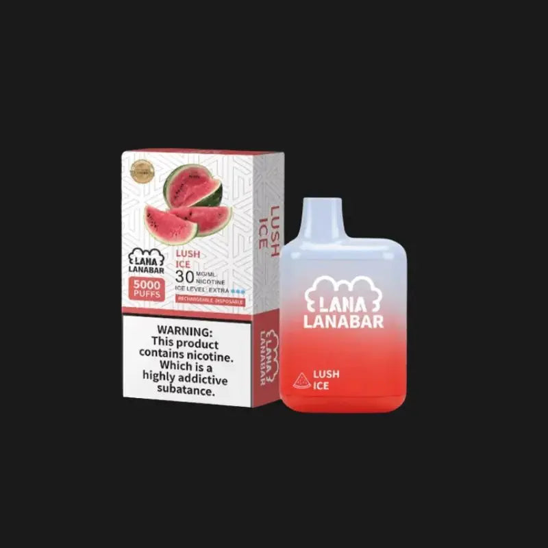  SGVape-Lana-Bar-5000-Puffs,-Lush-Ice-flavor-on-a-black-background-LANA